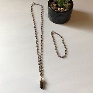 Handmade necklace and bracelet set